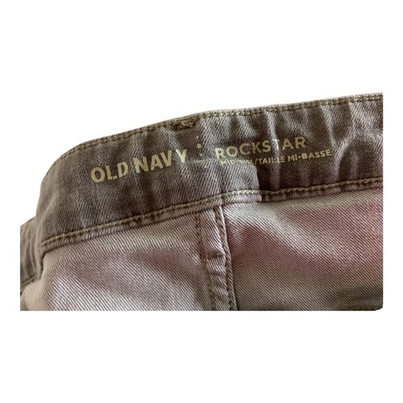 Old Navy 'Rockstar Mid-Rise' Womens Jeans Tag 14 Blue Gray Skinny W32L29 Stretch - Picture 8 of 12